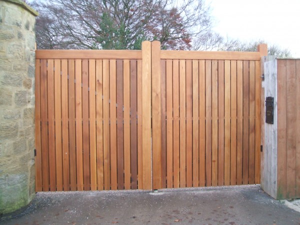 automated domestic wooden swing gates